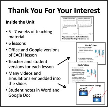 Energy and Momentum Unit - Complete SENIOR Physics Bundle | Conservation, image 2