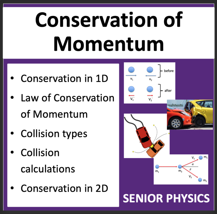 Conservation of Momentum - Senior Physics Google Slides & Office Lesson