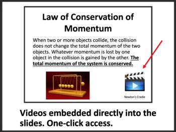 Conservation of Momentum - Senior Physics Google Slides & Office Lesson, image 3