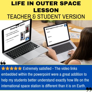 Life in Outer Space Lesson - How Humans Meet Their Needs | Eating, Sleeping, image 2