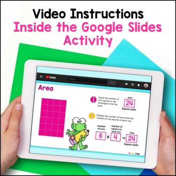 Finding Area of Rectangles and Squares Digital Activities, image 2