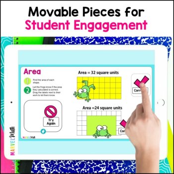 Finding Area of Rectangles and Squares Digital Activities, image 4