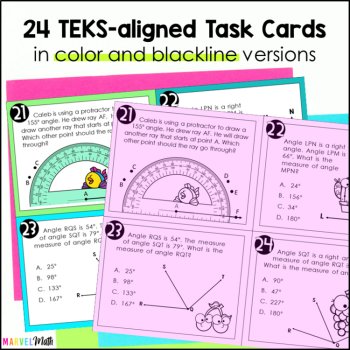 STAAR Review 4th Grade Geometry Task Cards, image 3