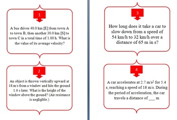 Forces and Motion - Task Cards and UNIQUE Activity - Dynamics and Kinematics, image 2