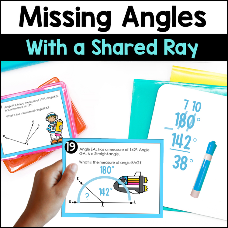 Missing Angles - Finding Unknown Additive Angles - 4.MD.C.7, TEKS 4.7E
