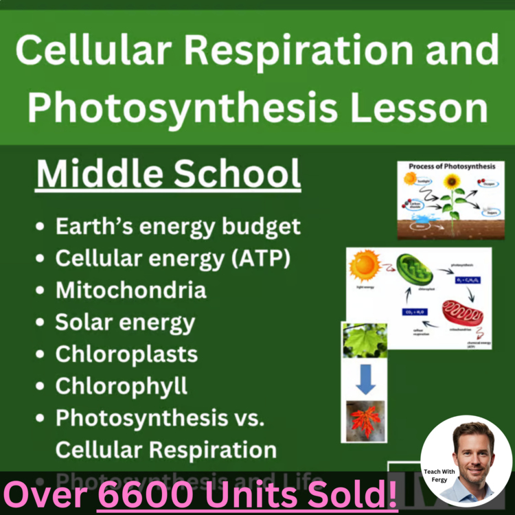 Cellular Respiration and Photosynthesis Lesson - 6th, 7th, 8th Grade | ATP