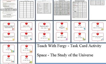 Space - The Study of the Universe Task Card REVIEW GAME - Unique and Engaging, image 3