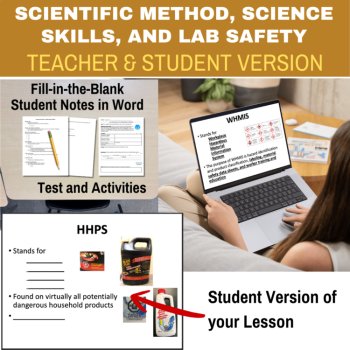 Scientific Method, Science Skills, and Lab Safety Lesson and Activity Bundle, image 2
