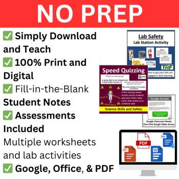 Scientific Method, Science Skills, and Lab Safety Lesson and Activity Bundle, image 4