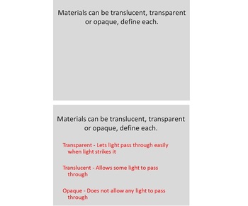 Optics Unit Review Questions - The Behaviour of Light, image 2