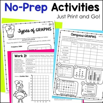 5th Grade Data and Graphing Bundle - Stem and Leaf Plots, Scatterplots TEKS, image 4