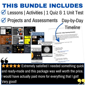 Space Unit | Earth and Space Science Curriculum | Activities, Lessons Worksheets, image 2