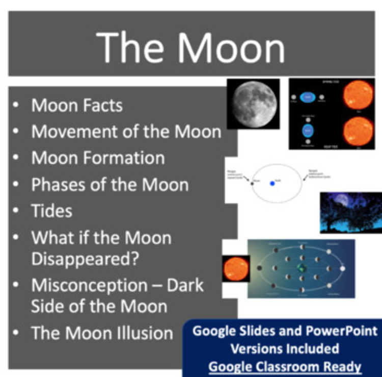 The Moon Lesson | Phases of the Moon, Worksheets, Tides, The Moon Illusion