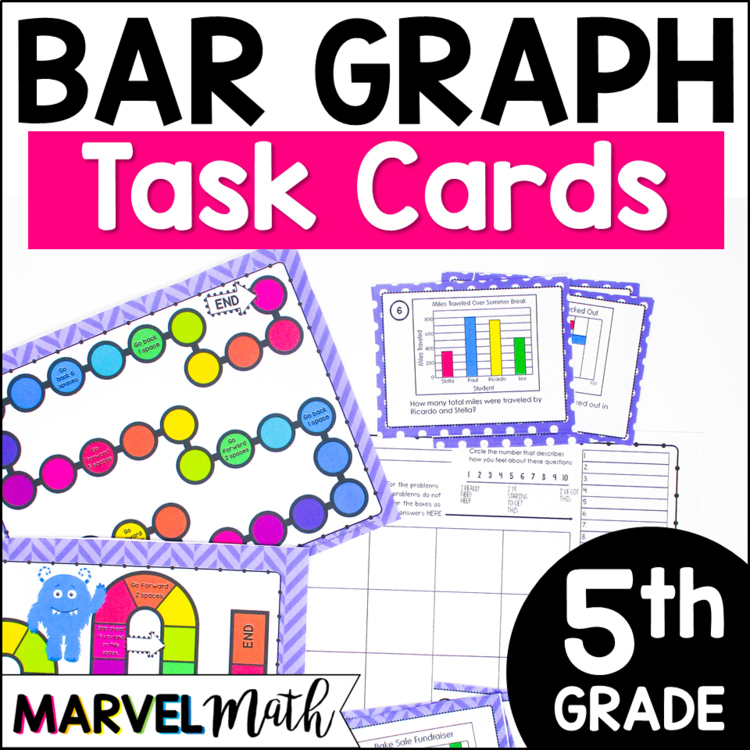 Bar Graph Task Cards TEKS Aligned: 5.9C