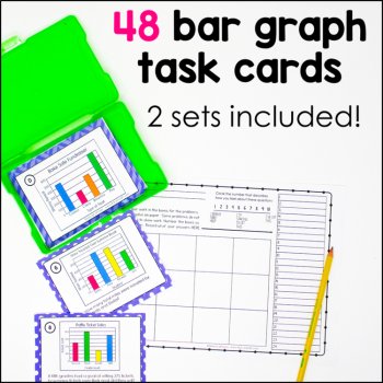 Bar Graph Task Cards TEKS Aligned: 5.9C, image 2