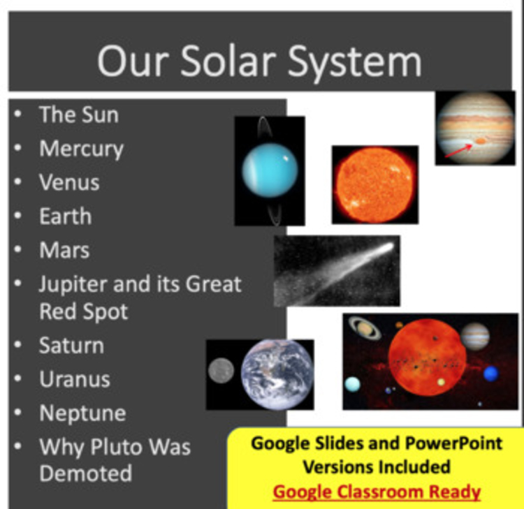 Our Solar System Lesson | Activities, Worksheets, Assignment | Sun, Earth, Moon
