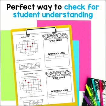 Scatterplots, Stem and Leaf Plots, Dot Plots and Double Bar Graphs Exit Tickets, image 2
