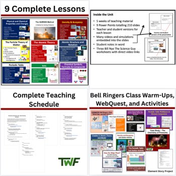 Chemistry Introduction Unit Curriculum | Atoms, Elements, Molecules | 9th, 10th, image 3