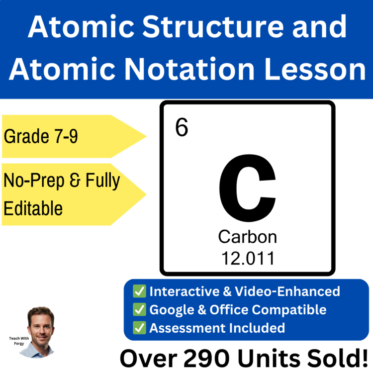 Atomic Structure and Atomic Notation Lesson - Atomic Symbols, Mass Number