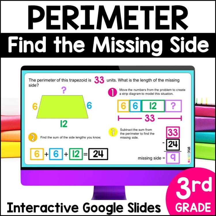 Find the Missing Side Perimeter - Use Strip Diagrams to Find the Missing Side