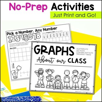 5th Grade Graphs and Data Book: Scatterplots, Stem and Leaf Plots, and Dot Plots, image 4