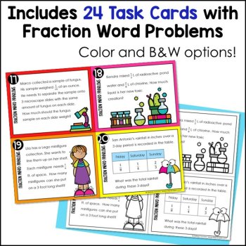 Fraction Word Problems: Adding, Subtracting, Multiplying and Dividing Fractions, image 2