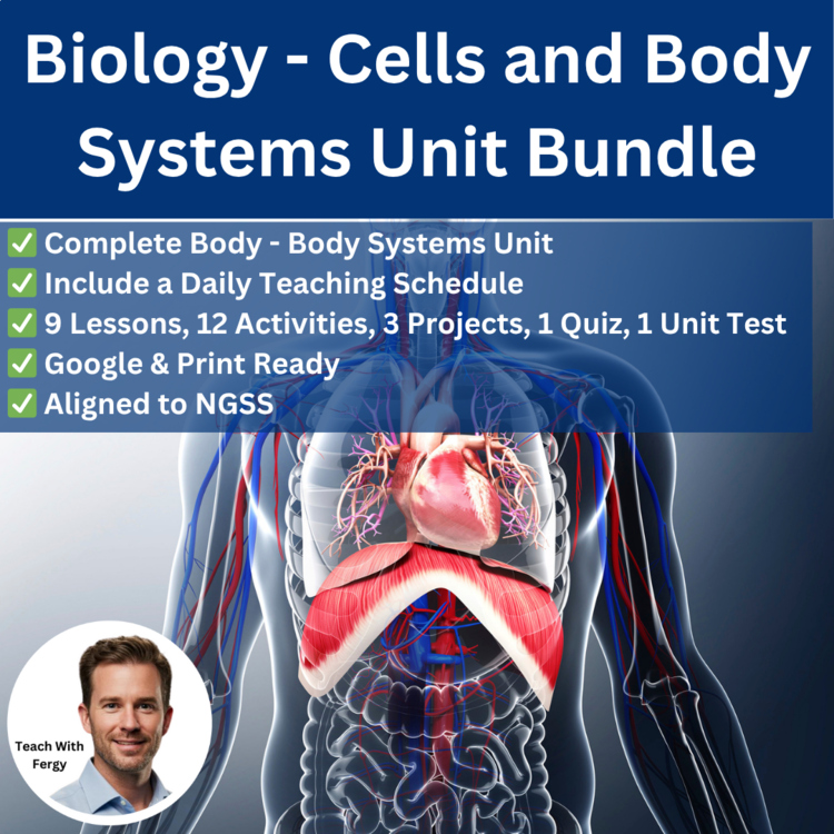Cells and Body Systems Curriculum Unit Bundle | Lessons, Activities | Biology