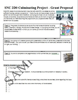 Grant Proposal Culminating Activity - Collaborative Inquiry Activity, image 2