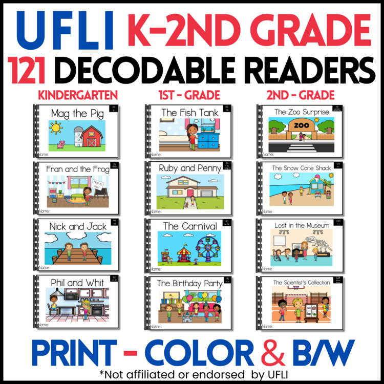 Decodable Books | K-2 Decodable Readers | UFLI Scope & Sequence Bundle
