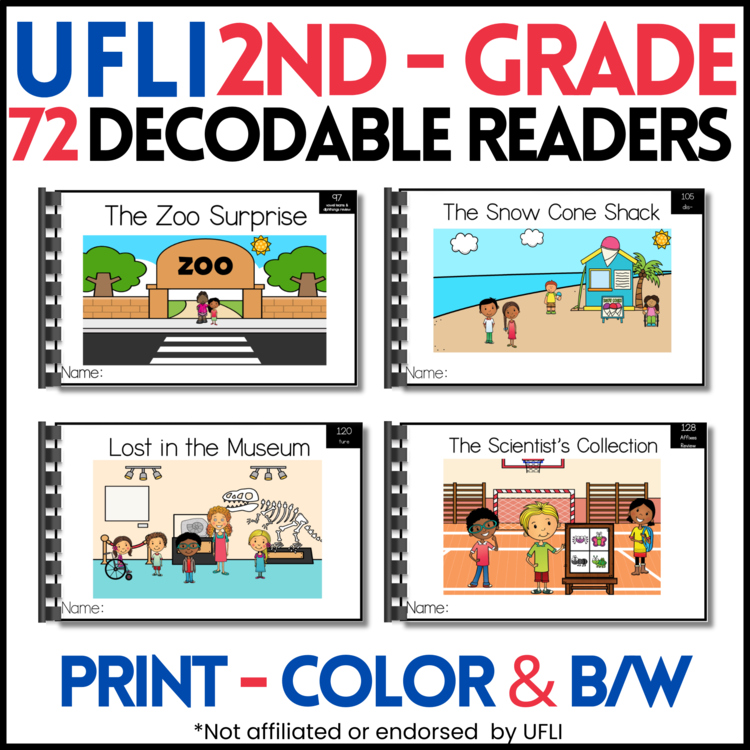 Decodable Readers | 2nd Grade | UFLI Scope & Sequence Lessons 38-128