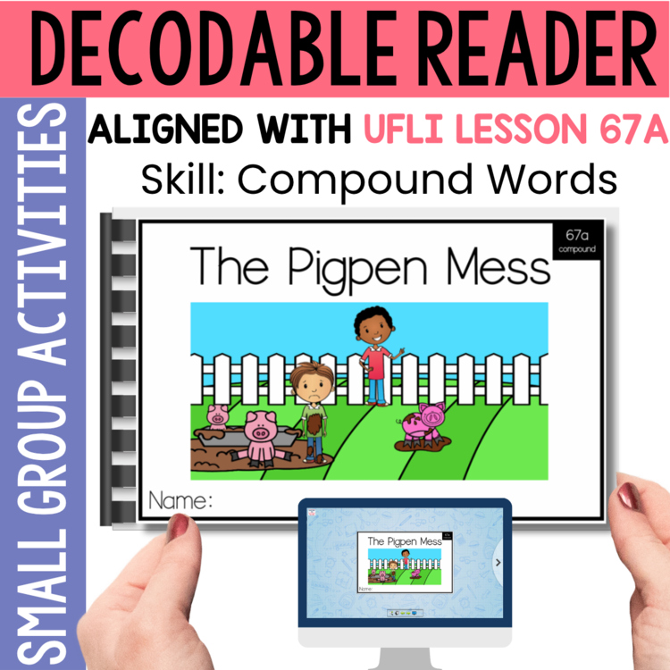 Kindergarten 1st Grade Decodable Reader - UFLI Scope Lesson 67a - Small Group