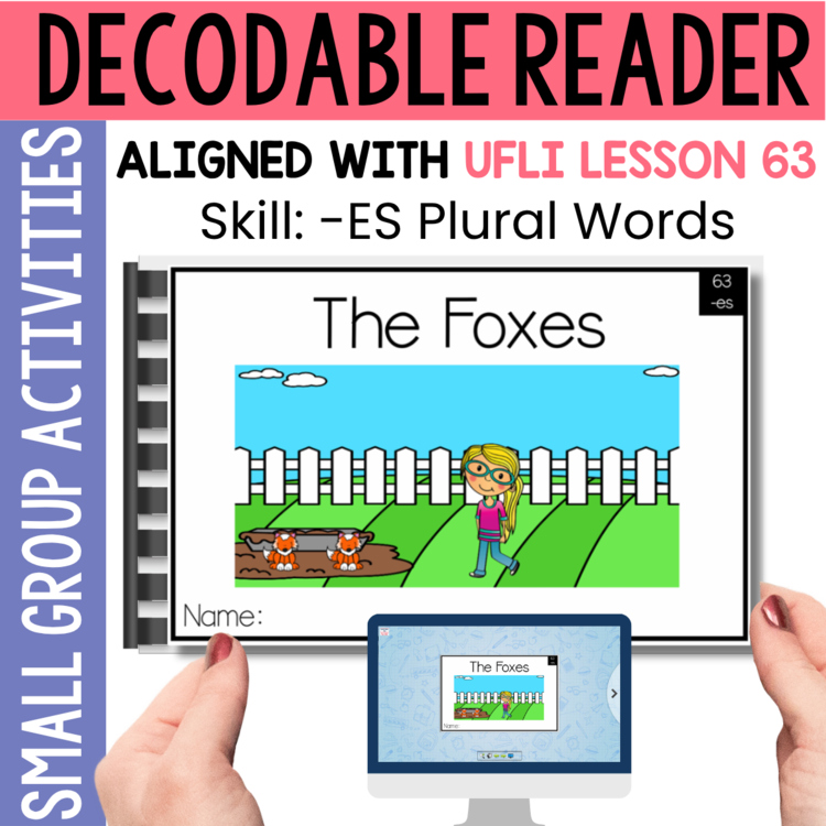 Kindergarten 1st Grade Decodable Reader - UFLI Scope Lesson 63 - Small Group
