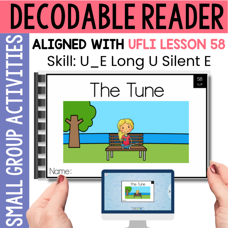 Kindergarten 1st Grade Decodable Reader - UFLI Scope Lesson 58 - Small Group