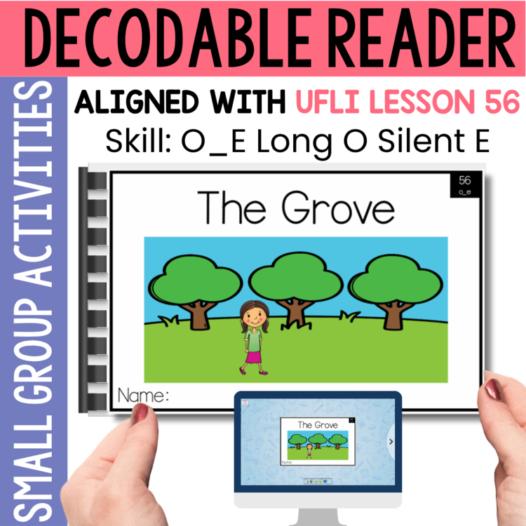 Kindergarten 1st Grade Decodable Reader - UFLI Scope Lesson 56 - Small Group