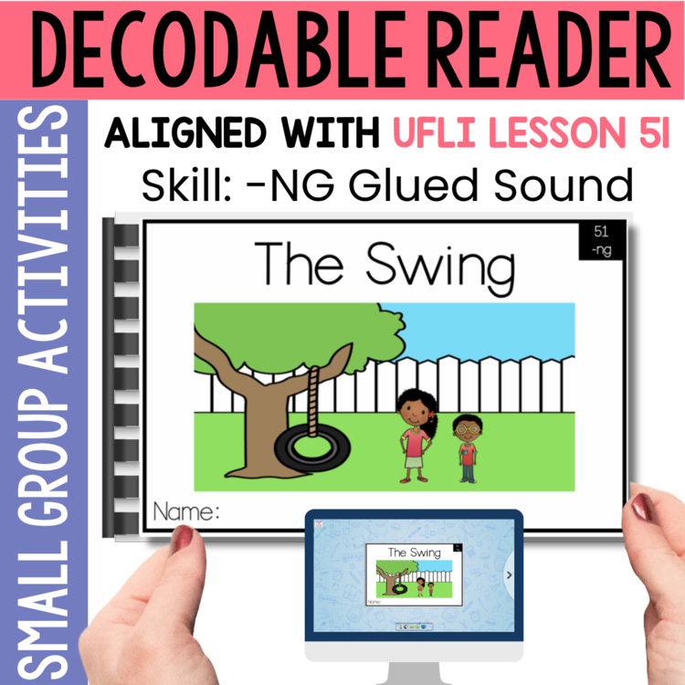 Kindergarten 1st Grade Decodable Reader - UFLI Scope Lesson 51 - Small Group