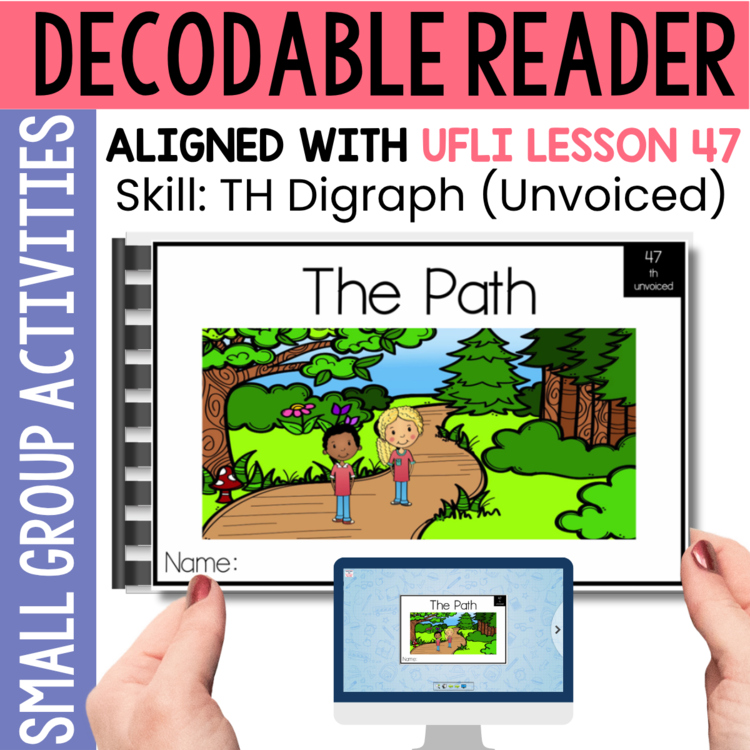 Kindergarten 1st Grade Decodable Reader - UFLI Scope Lesson 47 - Small Group