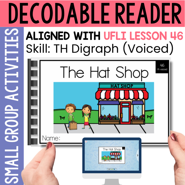 Kindergarten 1st Grade Decodable Reader - UFLI Scope Lesson 46 - Small Group