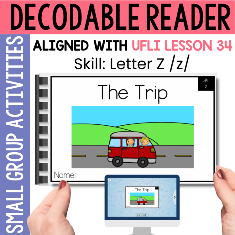 Kindergarten Decodable Reader - UFLI Scope Lesson 34 - Small Group Activities