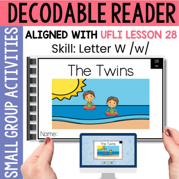 Kindergarten Decodable Reader - UFLI Scope Lesson 28 - Small Group Activities