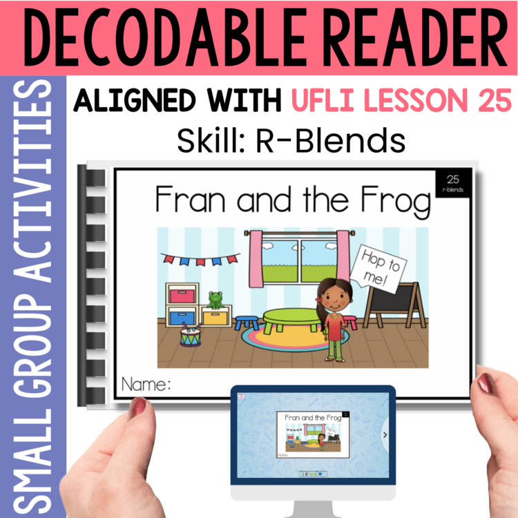 Kindergarten Decodable Reader - UFLI Scope Lesson 25 - Small Group Activities