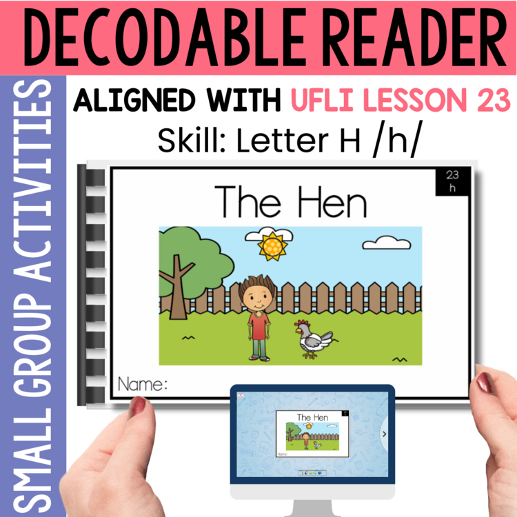 Kindergarten Decodable Reader - UFLI Scope Lesson 23 - Small Group Activities