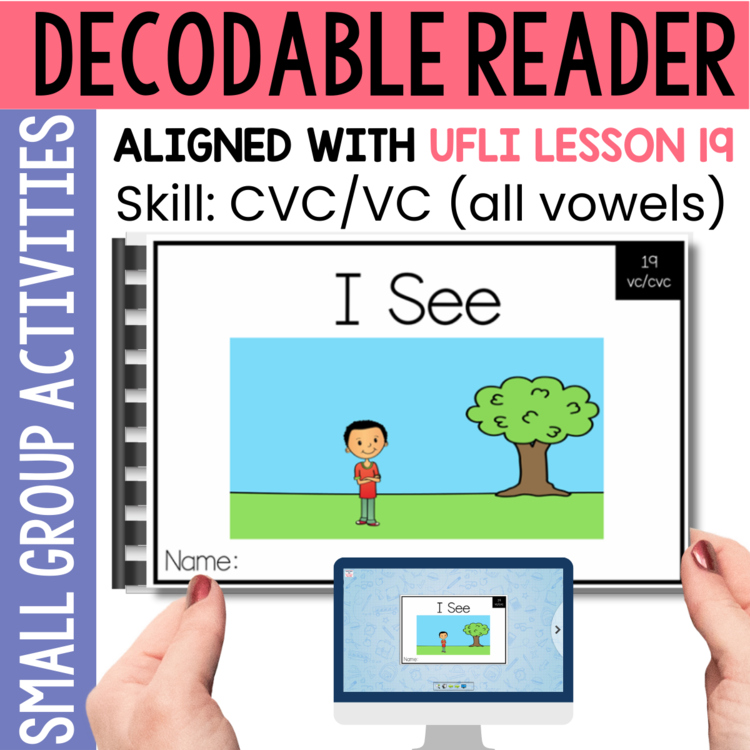 Kindergarten Decodable Reader - UFLI Scope Lesson 19 - Small Group Activities