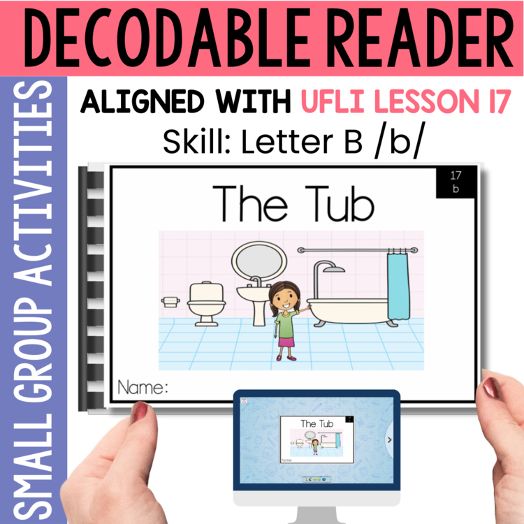 Kindergarten Decodable Reader - UFLI Scope Lesson 17 - Small Group Activities