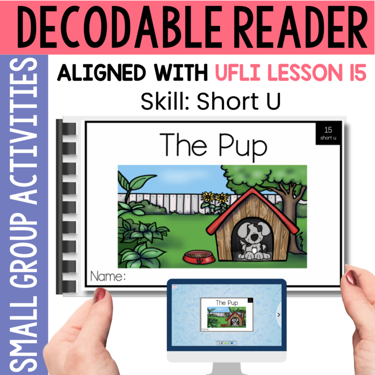 Kindergarten Decodable Reader - UFLI Scope Lesson 15 - Small Group Activities