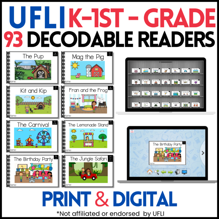 UFLI Kindergarten - 1st Grade Decodable Readers – Print and Digital