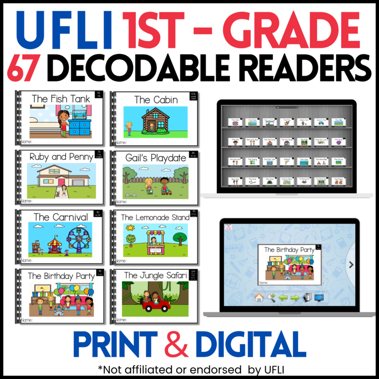1st Grade Decodable Readers – Print and Digital - UFLI Scope and Sequence