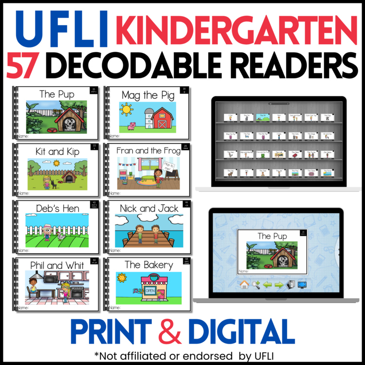 Kindergarten Decodable Readers – Print and Digital - UFLI Scope and Sequence