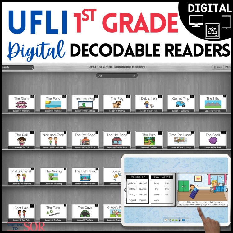 UFLI 1st Grade Digital Decodable Readers - Google Classroom - Digital Bookcase