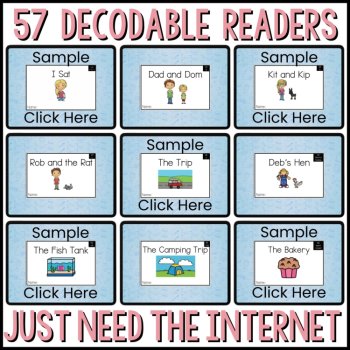 UFLI Kindergarten Digital Decodable Readers - Google Classroom Digital Bookcase, image 4