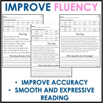 Set #2 Decodable Passages w/ Comprehension Questions - IMSE - Science of Reading, image 3